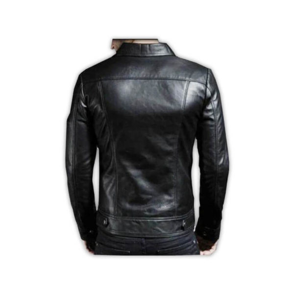 Men Leather Jacket New 100% Genuine Soft Lambskin Slim Biker Bomber Coat - Image 2