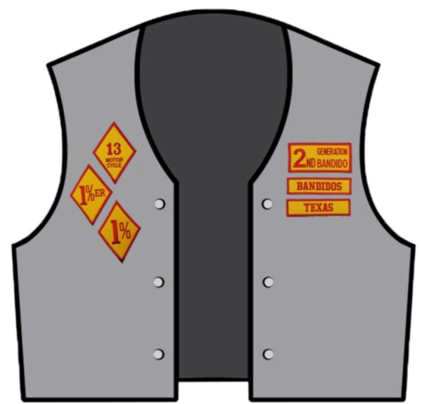 Bandidos Patches Biker Vest Iron-On Jacket - Image 3