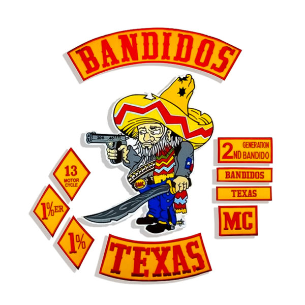 Bandidos Patches Biker Vest Iron-On Jacket